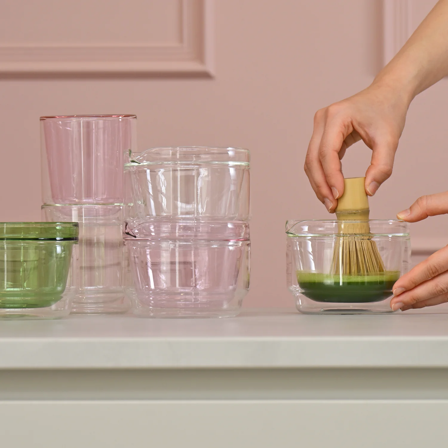 Double-walled Matcha Bowl 300ml Clear