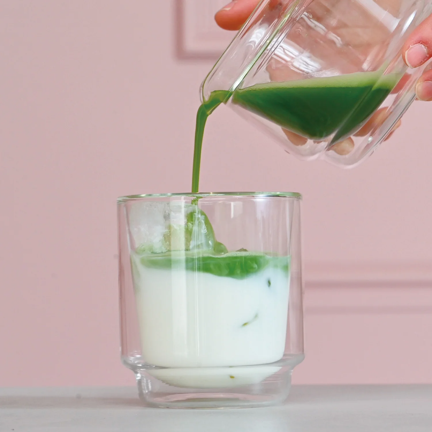 Double-walled Matcha Cup 370ml Clear