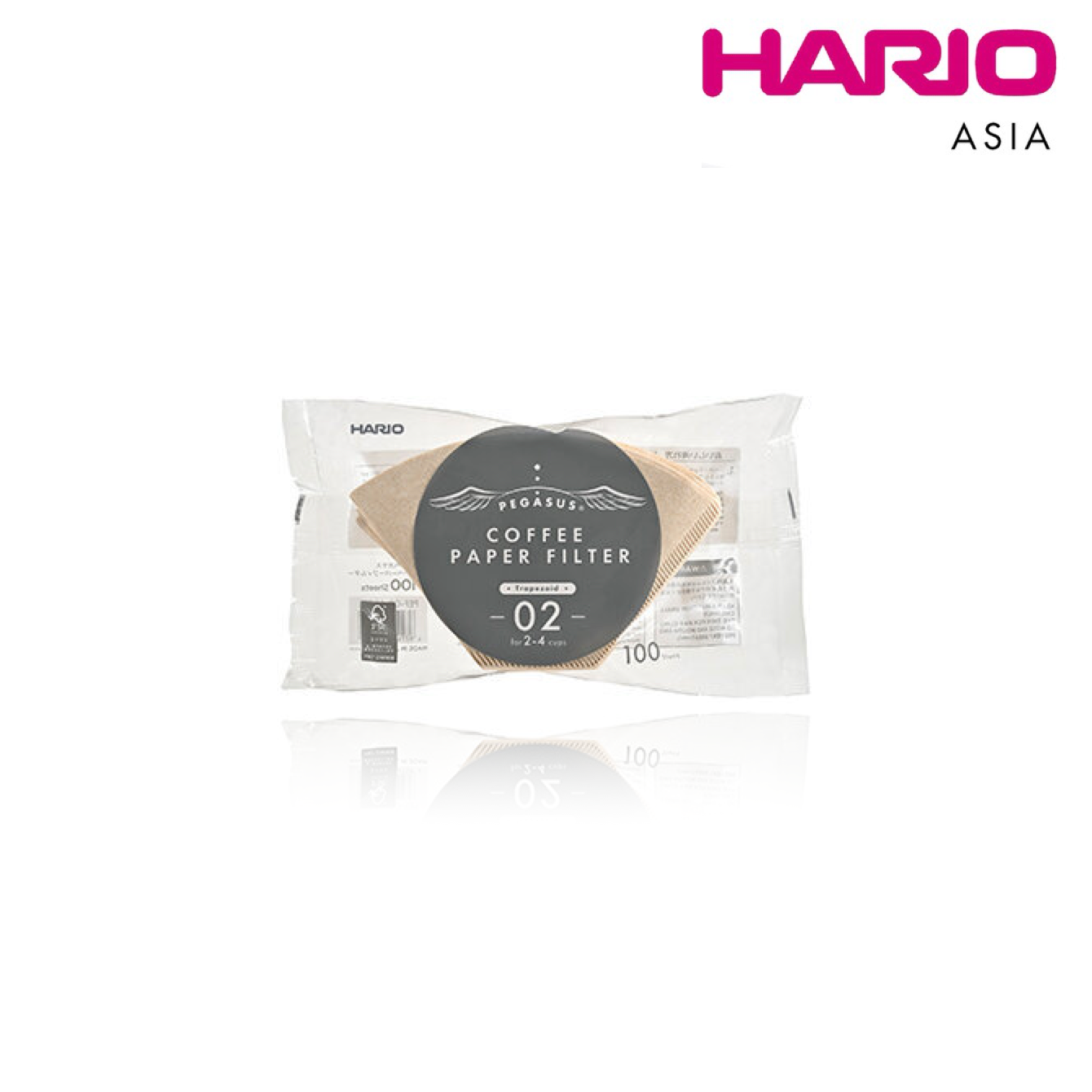 Hario Pegasus Coffee Paper Filter Size 02 (100 count)