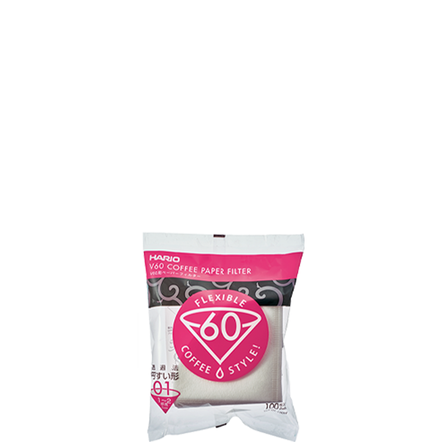V60 Paper Filter for 01 Size Drippers (100 count)
