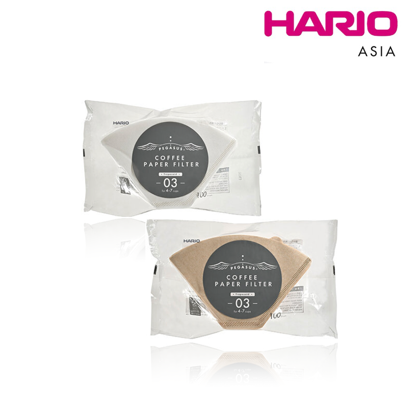 Hario Pegasus Coffee Paper Filter Size 03 (100 count)