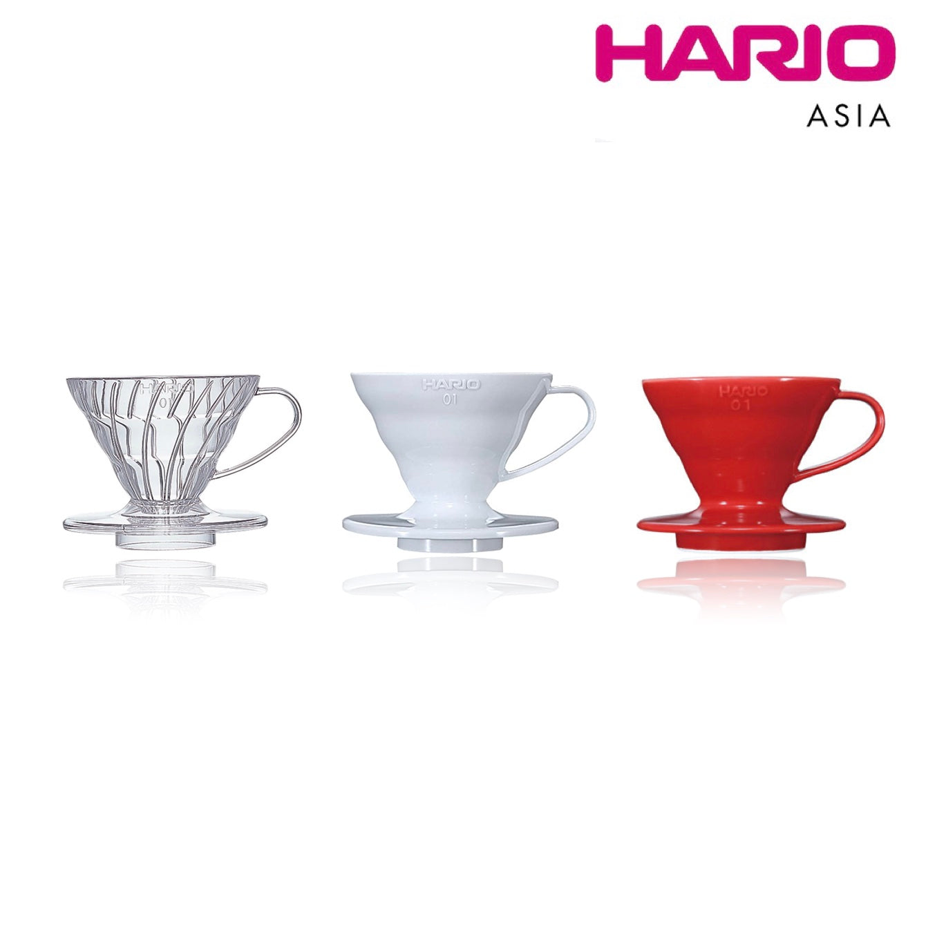 [Hario Asia Official] V60 Plastic Coffee Dripper - Size 01