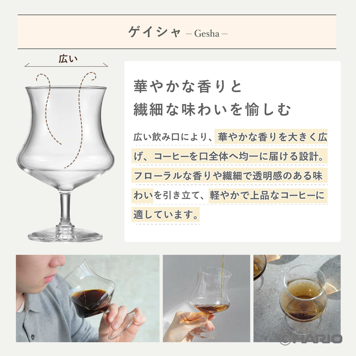 Hario Tasting Glass Mocha / Gesha