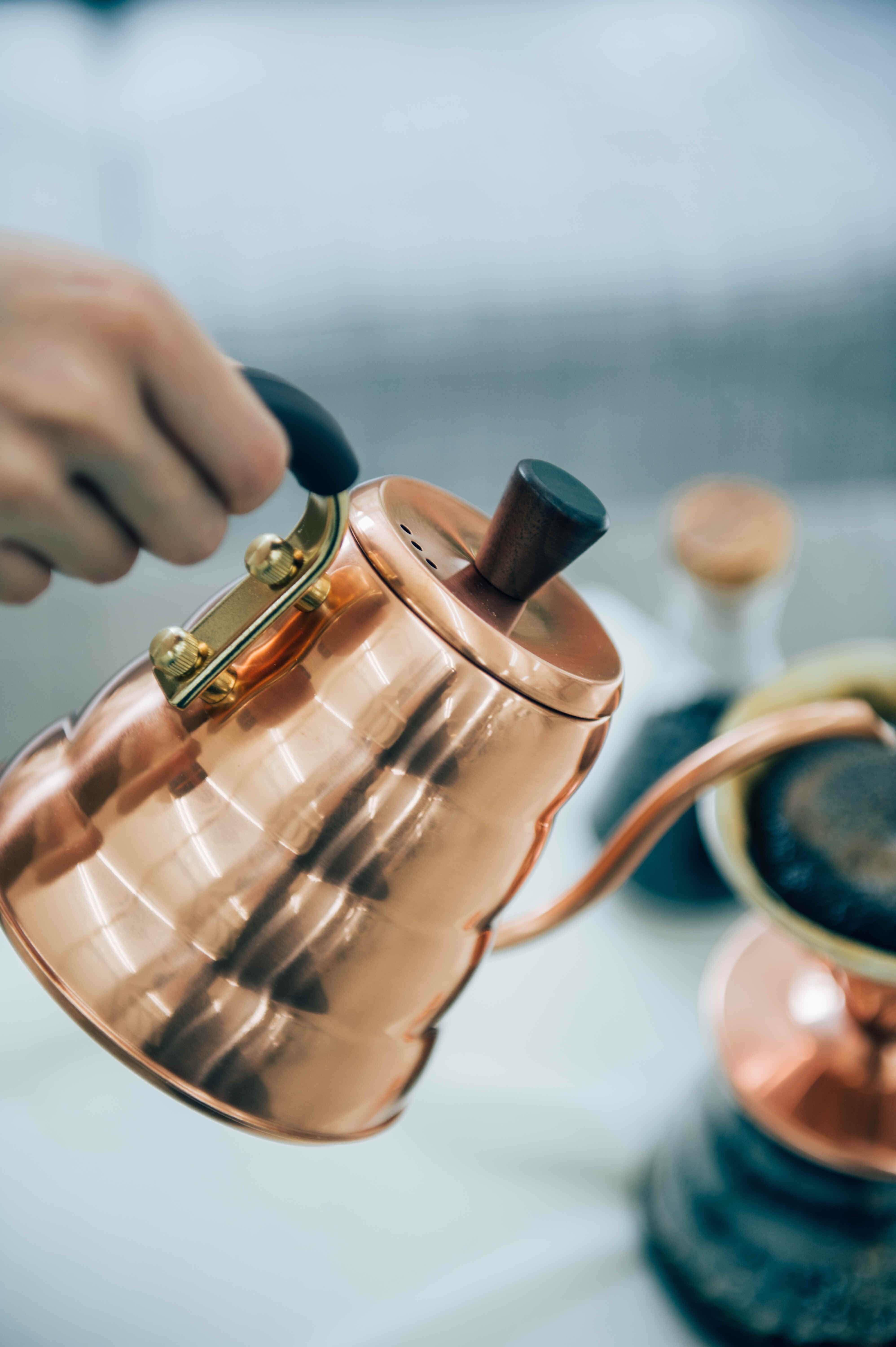 Hario V60 Drip Kettle Buono Copper with handle cover Hario Asia Official