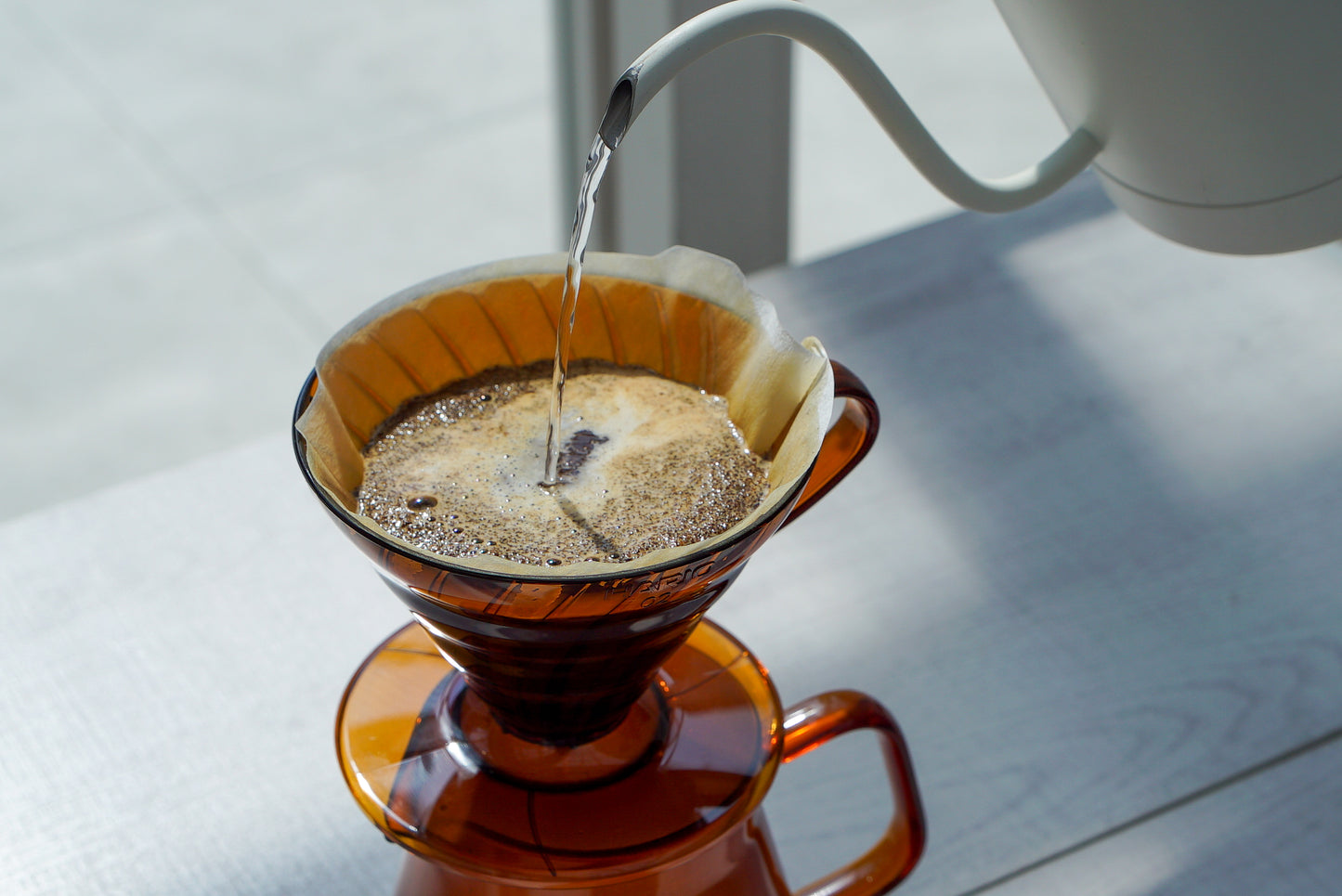 Hario Colors V60 Coffee Dripper - Amber