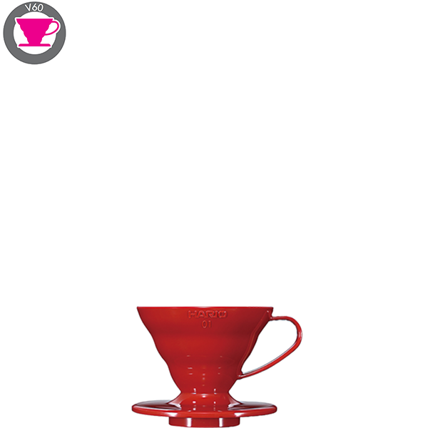 V60 Plastic Coffee Dripper Red
